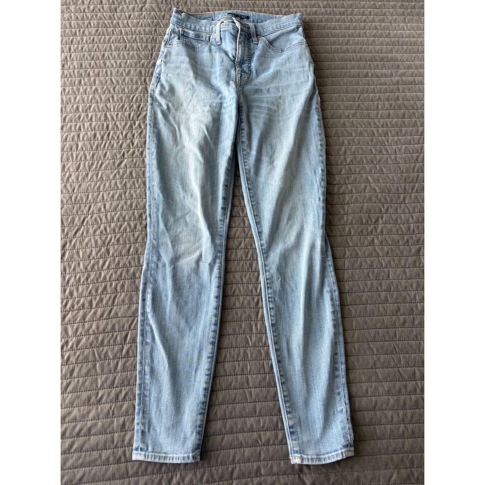 Lucky Brand Bridgette High Rise Skinny Jeans Light Wash Blue Denim 6 28R - Picture 2 of 11